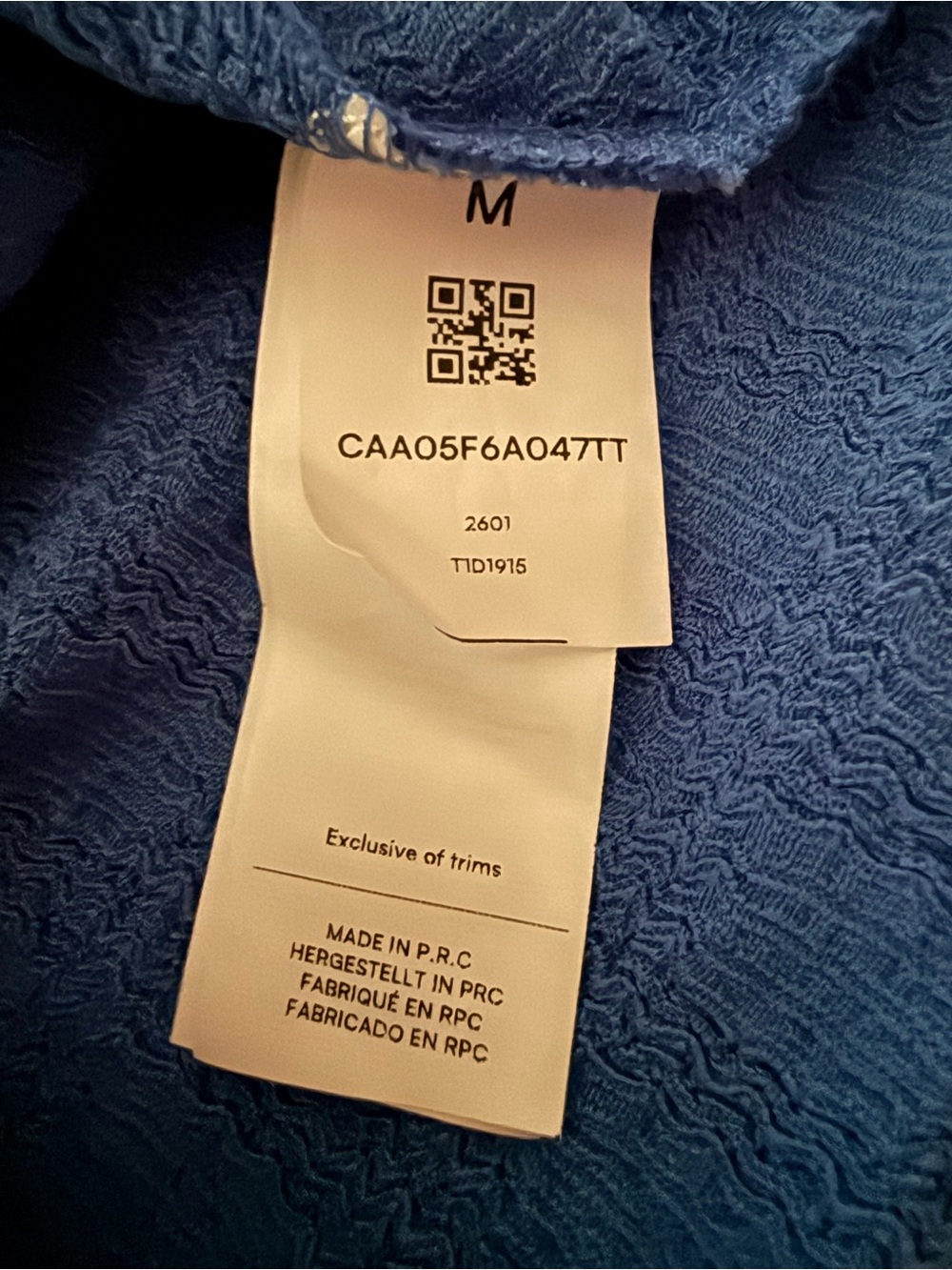 Cupshe Blue Chill Factor Breezy Summer Style Mini Dress M - Picture 11 of 12